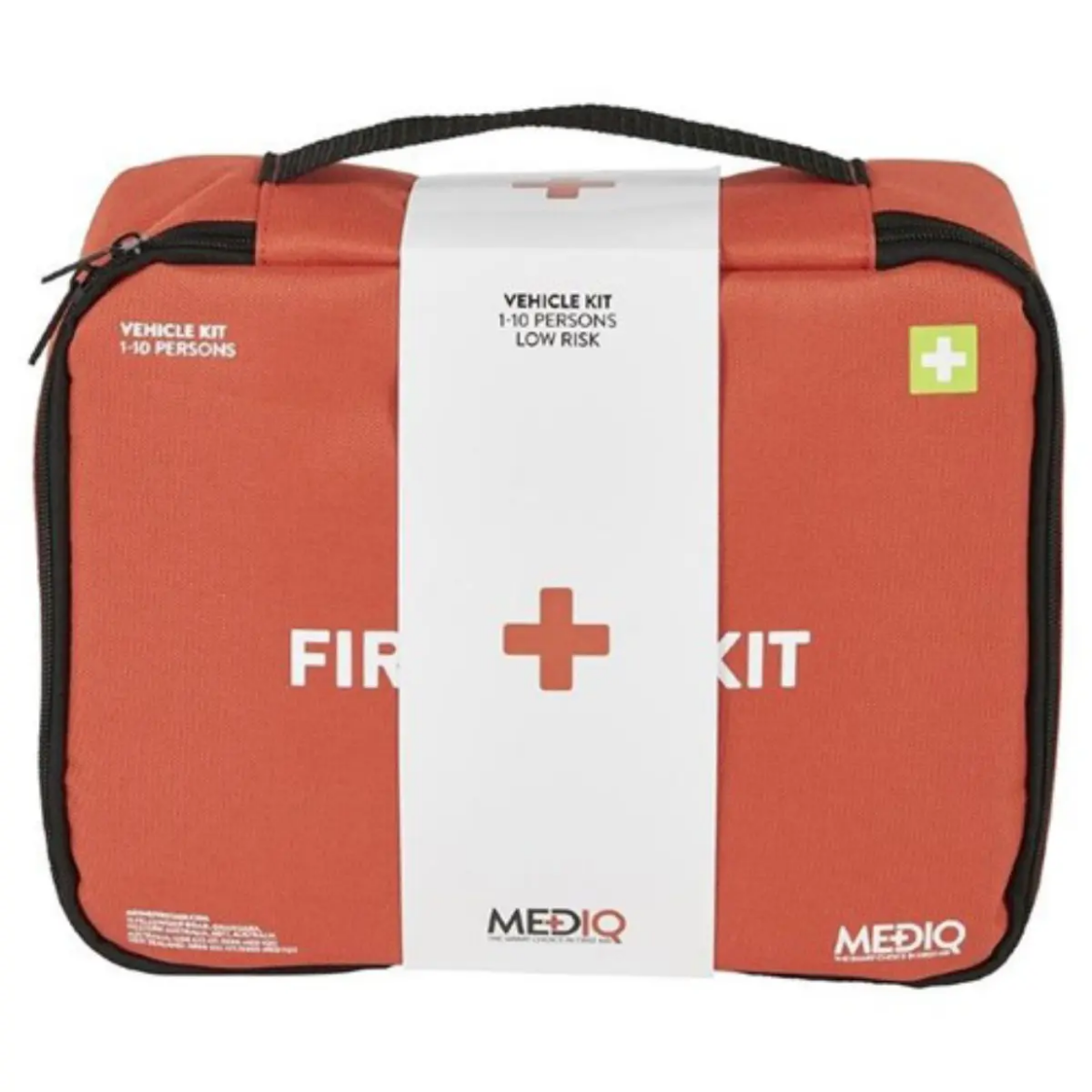 Picture of MEDIQ ESSENTIAL FIRST AID KIT VEHICLE IN ORANGE SOFT PACK 1-10 PERSONS LOW RISK