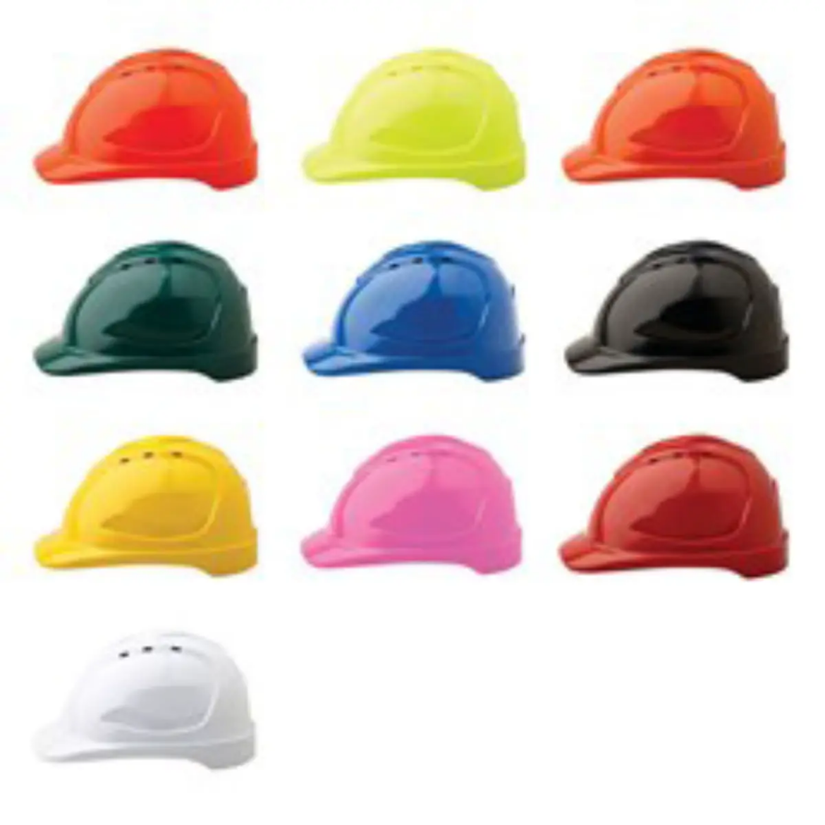 Picture of V9 HARD HAT VENTED PUSHLOCK HARNESS, WHITE