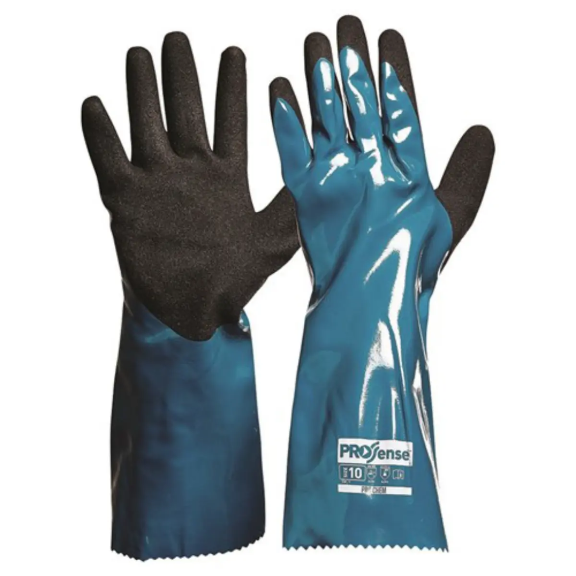 Picture of PROCHEM 35CM GREEN/BLACK NITRILE PU - SIZE 10