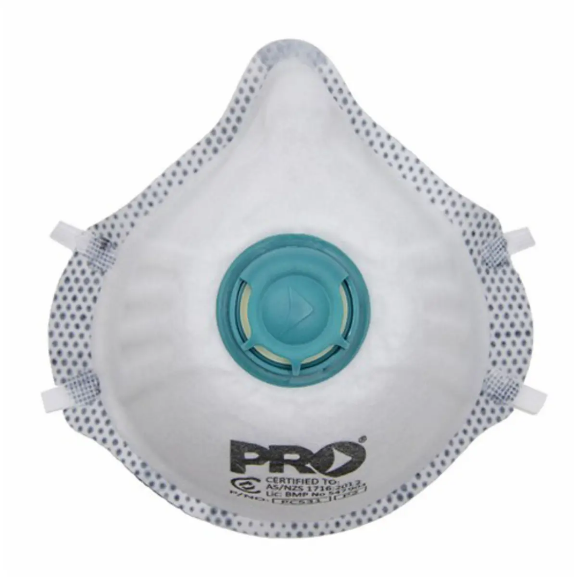Picture of DUST MASKS P2+VALVE+CARBON, P2 Activated Carbon Disposable Respirator, Resealable Bag for Hygienic Storage, 12 per Box