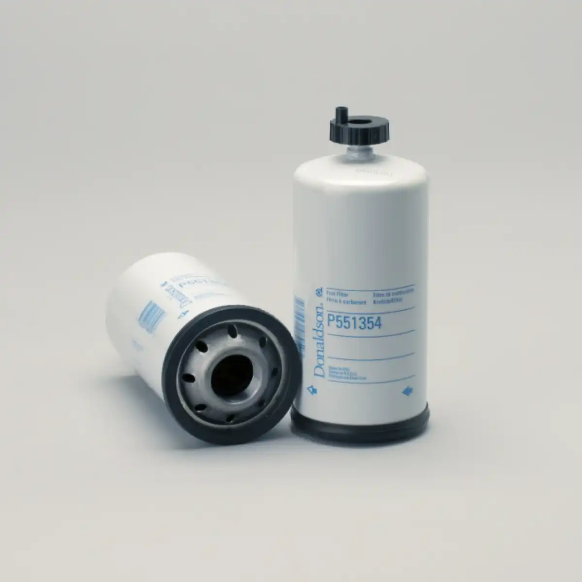 Picture of Filter, Fuel/Water Separator, Spin-On, 1 1/4-12 UNF. Note: Baldwin version of Caterpillar 1R1804. Remove Baldwin adapter plate to use P551354. (Perkins Cartridge P/N 4816636)