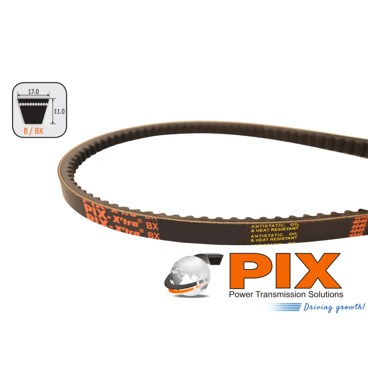 Picture of Vee Belt Raw Edge Cogged PIX BX69 / 1796mm Pitch / 1822mm Outside