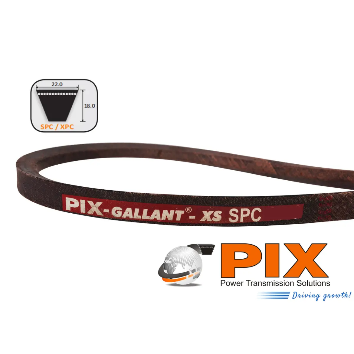 Picture of Vee Belt PIX Gallant SPC2800 High Power Kevlar Cord