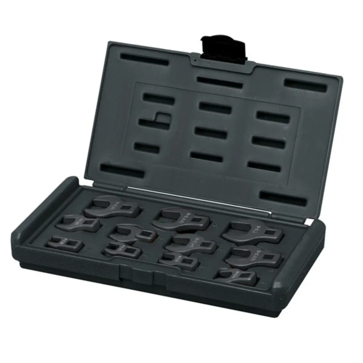 Picture of TOLEDO Crowfoot Imperial Metric Wrench Set, 11 Pce, 3/8" Drive, 3/8"-1", Case