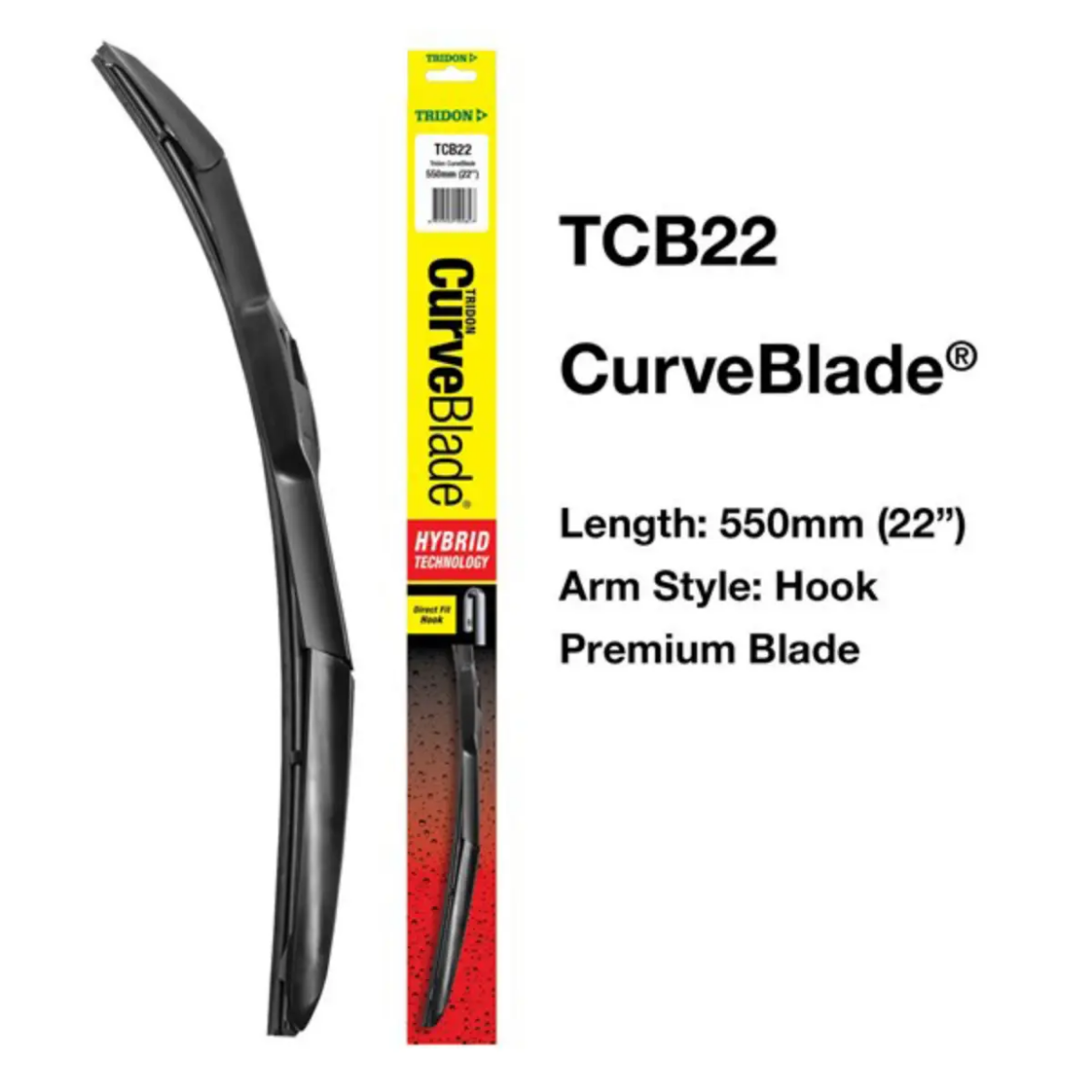 Picture of TRIDON Wiper Blade, Curved, suit GUN Hilux, 550mm