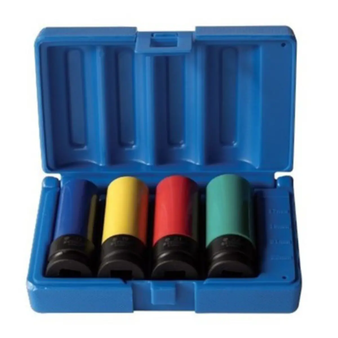 Picture of Socket Set, 1/2" Drive, Metric Deep, Wheel Nut, 4 Pce, 17-22mm, 6 Point