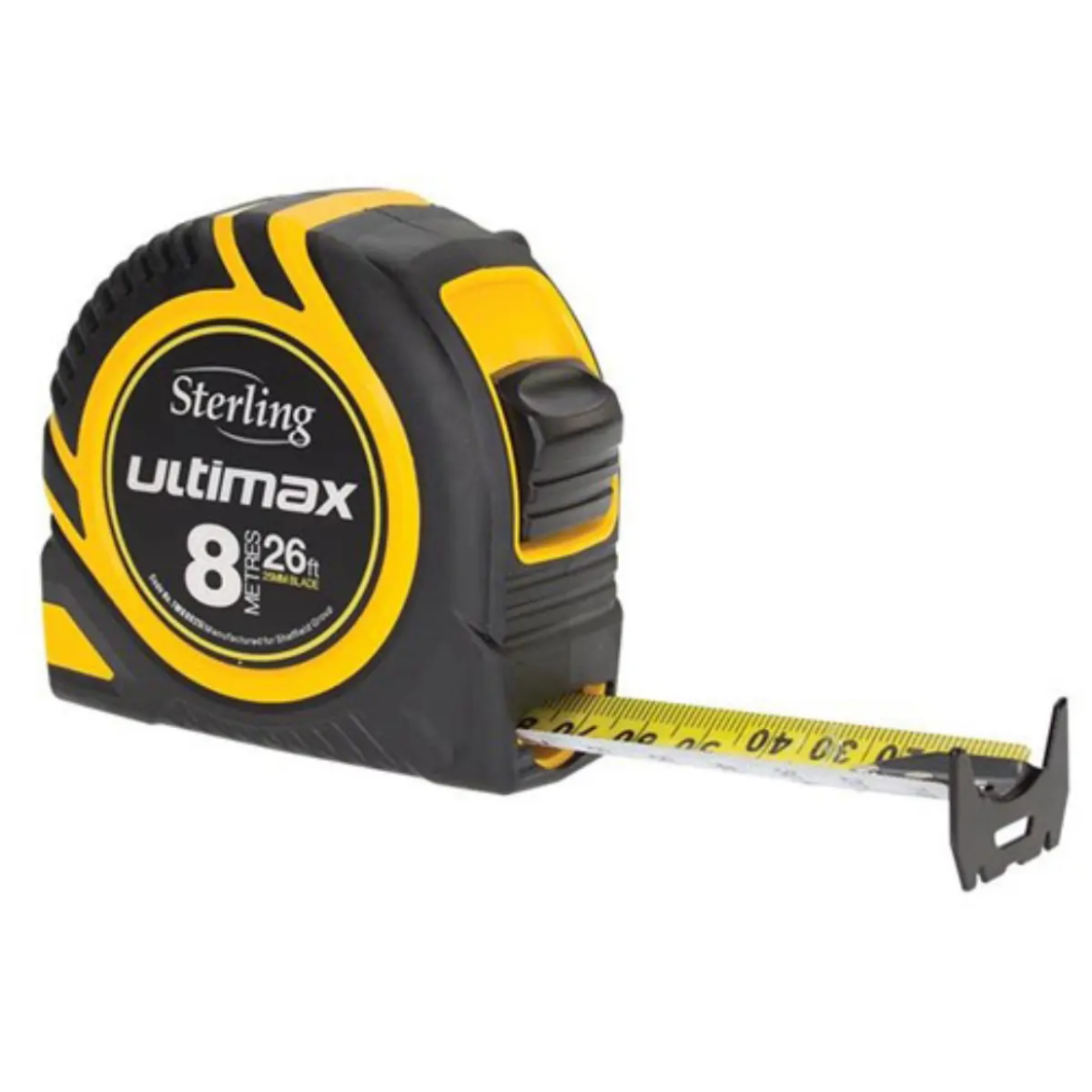 Picture of Tape Measure, Met/Imp, 8m/26ft x 25mm, Sterling Ultimax