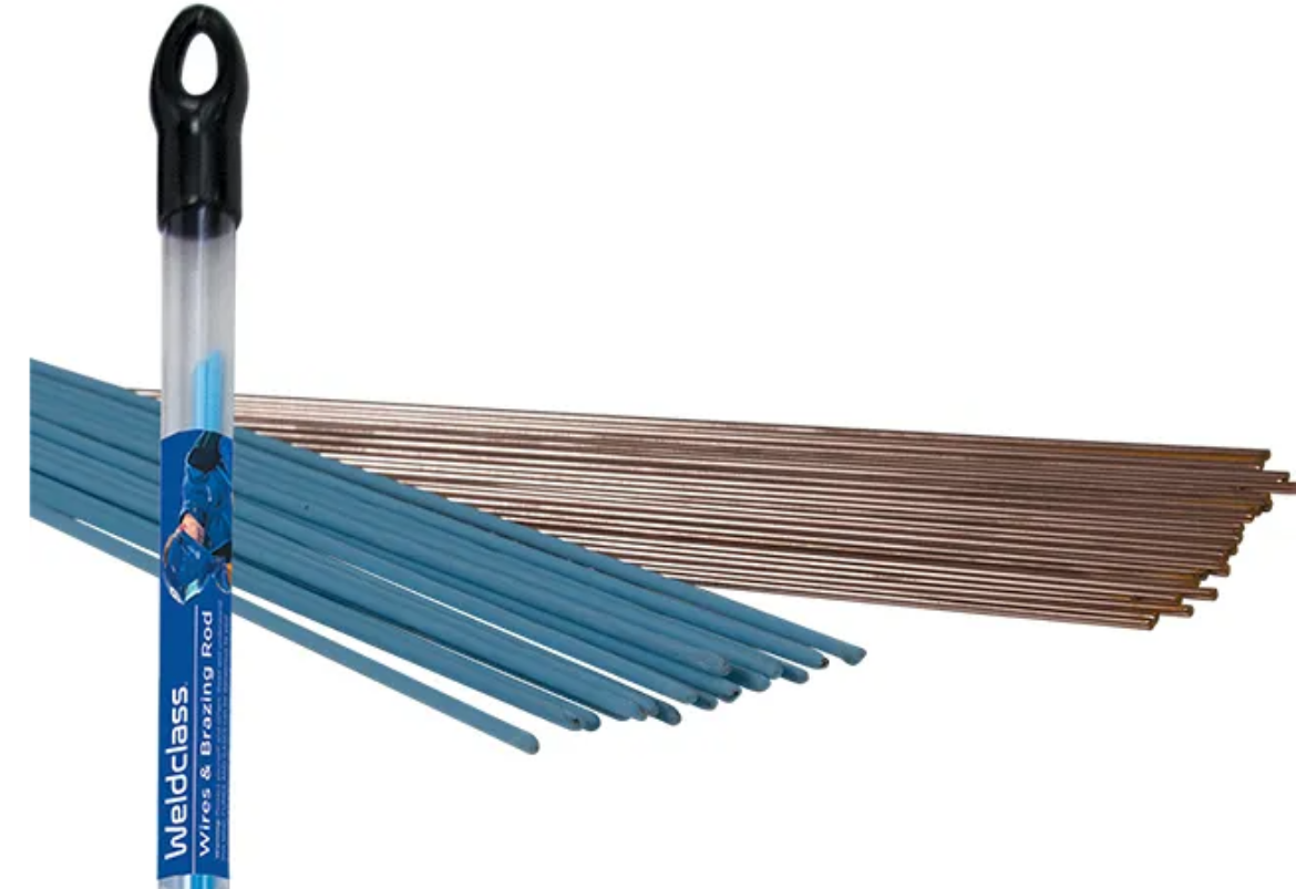 Picture of Brazing Rods, Silver 45%, Flux Coated, 1.6mm, Pkt.5