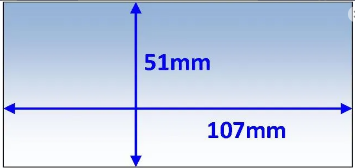 Picture of Lens, Inner, 107x51mm, WIA Blue, Weldclass, Pkt.5