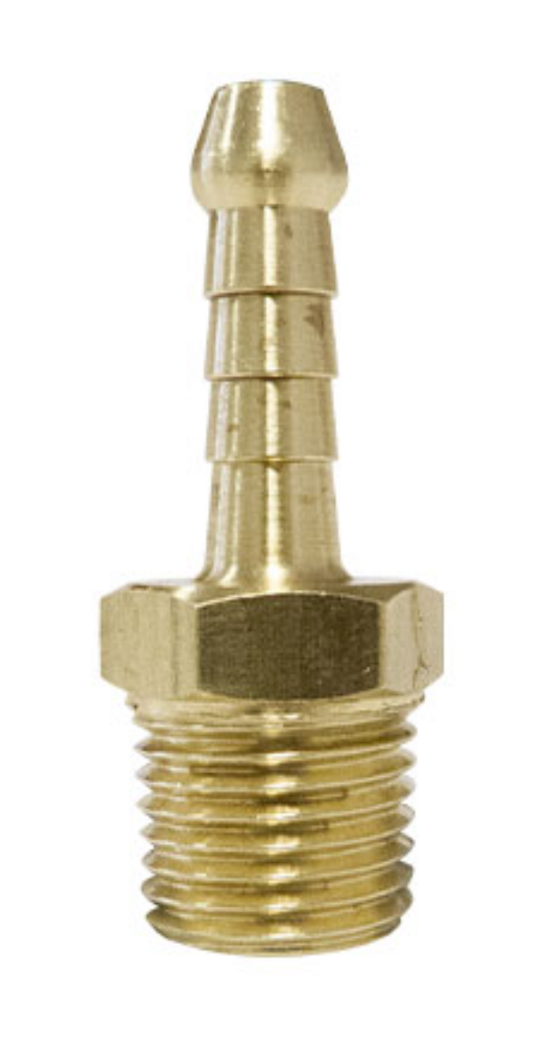 Picture of Hose Tail, Brass, 1/4" Barb x 1/8" NPT-M