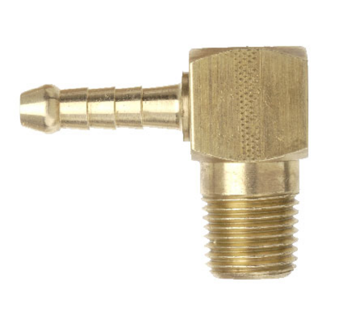 Picture of Elbow, Brass, 90deg, 3/8" Barb x 3/8" BSP-M
