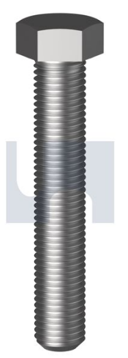 Picture of Bolt, Metric Fine, 14-1.5 x 30mm, Hex Head, Class 8.8, Zinc Plated