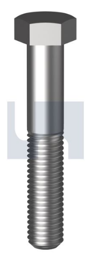 Picture of Bolt, Metric, 14 x 90mm, Hex Head, Class 8.8, Zinc Plated