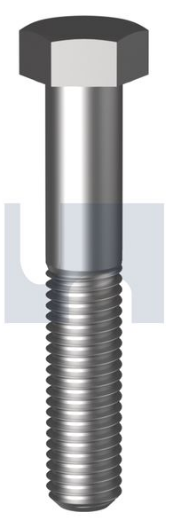 Picture of Bolt, UNC, 1" x 6", Hex Head, Grade 8, Zinc Plated
