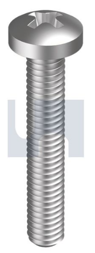 Picture of Machine Screw, BSW, 1/4" x 1 1/4",  Pan/Philips Head, Stainless 316