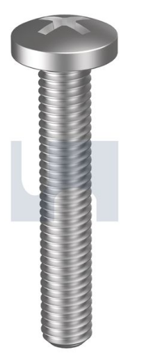 Picture of Machine Screw, UNF, 10-32 x 1 1/4, Pan Head, Stainless 304