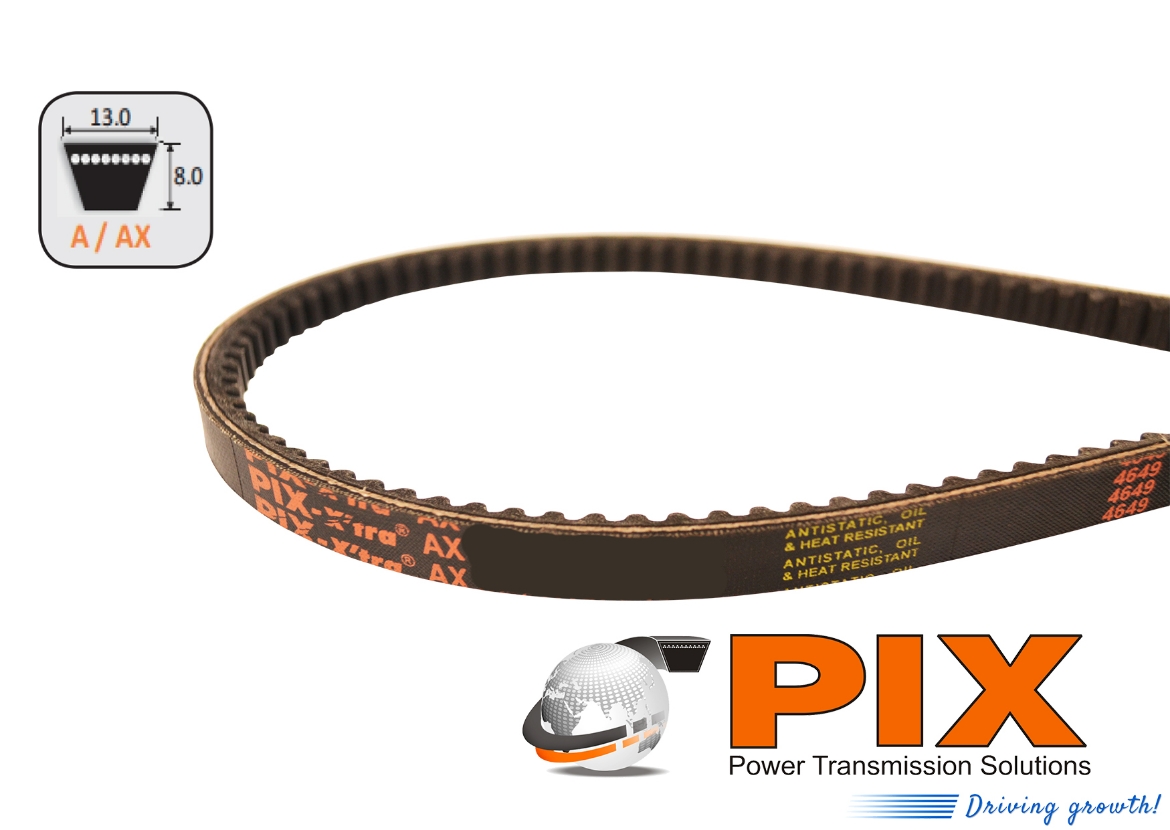 Picture of Vee Belt Raw Edge Cogged PIX AX36 / 944mm Pitch / 964mm Outside, Perkins 080109104