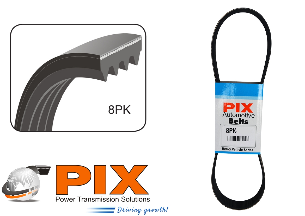 Picture of Automotive Belt Ribbed PIX 8PK Section 1345mm Length, (K080530)