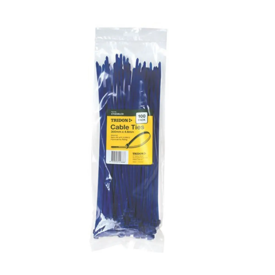 Picture of Cable Ties, Blue, 300mm x 4.8mm, Pkt.100