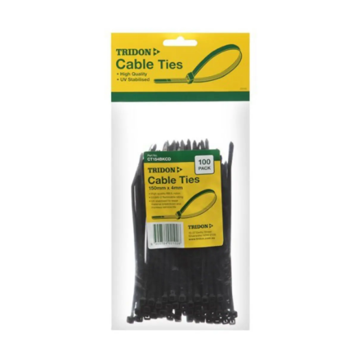 Picture of Cable Ties, Black, 450mm x 5mm, Pkt.25