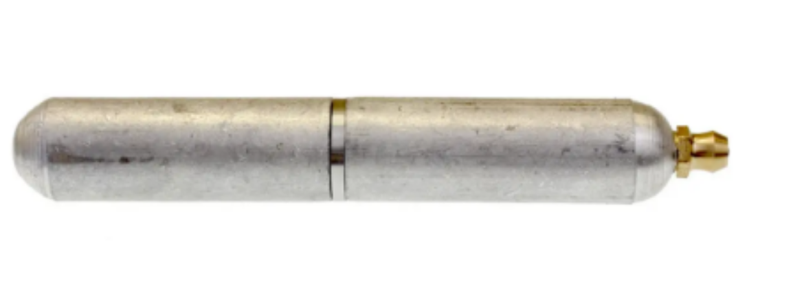 Picture of Bullet Hinge, Steel, 80mm long, c/w Steel pin, Brass washer, & Grease nipple