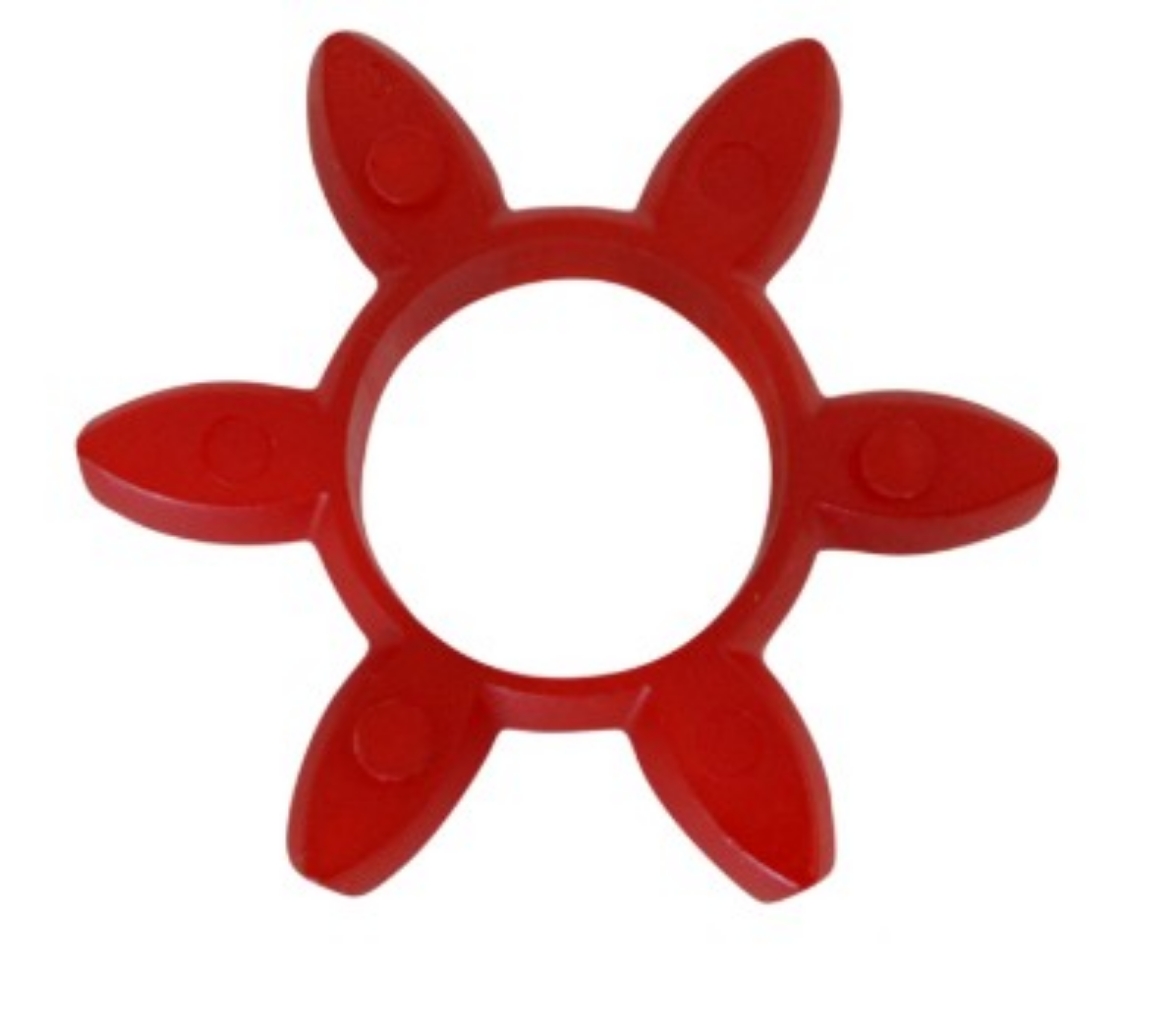 Picture of Curved Jaw Coupling 19 Red 98 Shore Element