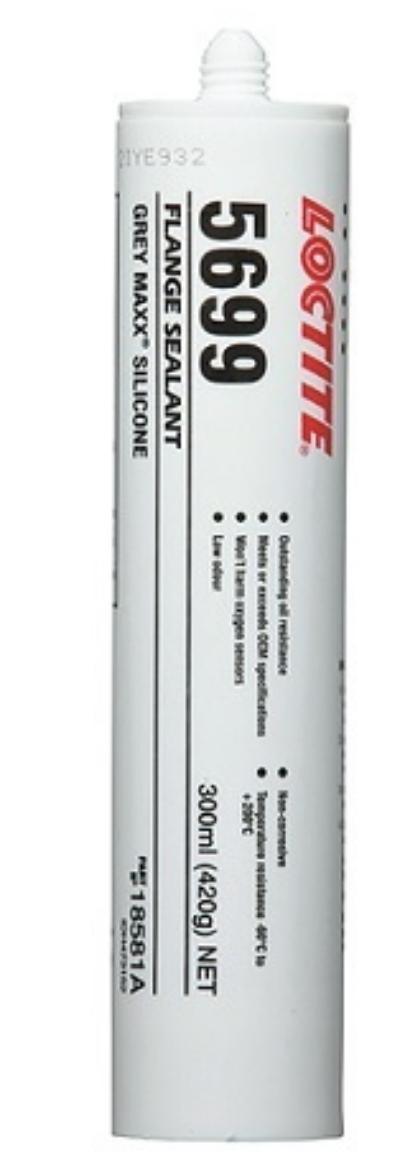 Picture of Loctite 5699 Gasket Maker, Silicone - Grey Maxx - 95g Tube, (water/glycol resistant)