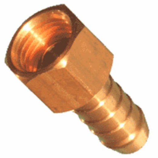 Picture of Nut & Tail, Brass, 3/8" Barb x 3/8" BSP-F