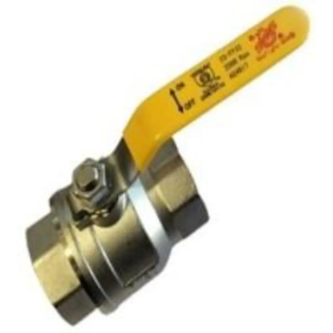 Picture of Ball Valve, Brass GP with S/S Lever, F/F, 1/2" BSP