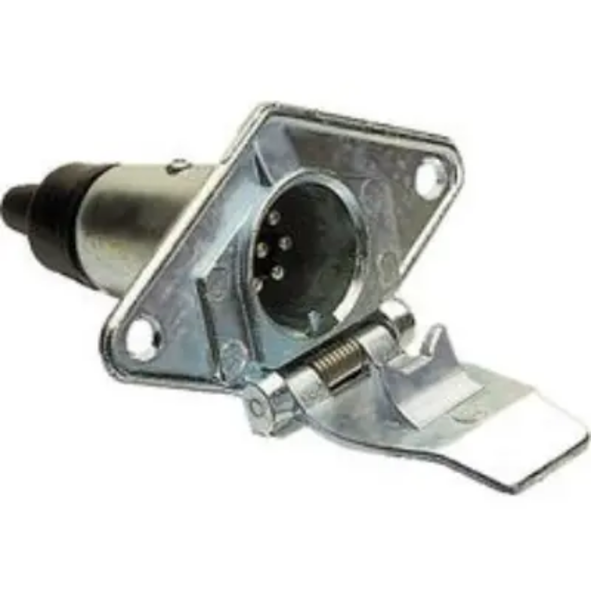 Picture of Trailer Socket, 7 Pin, Small, Round, Metal