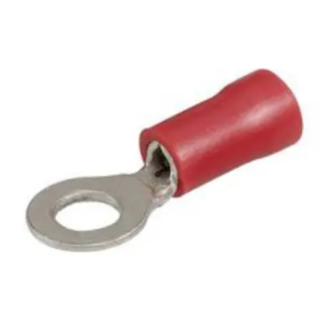 Picture of Crimp Terminal, Ring, Red, ID 4mm, Pkt.100 (Alt. RPET1002)