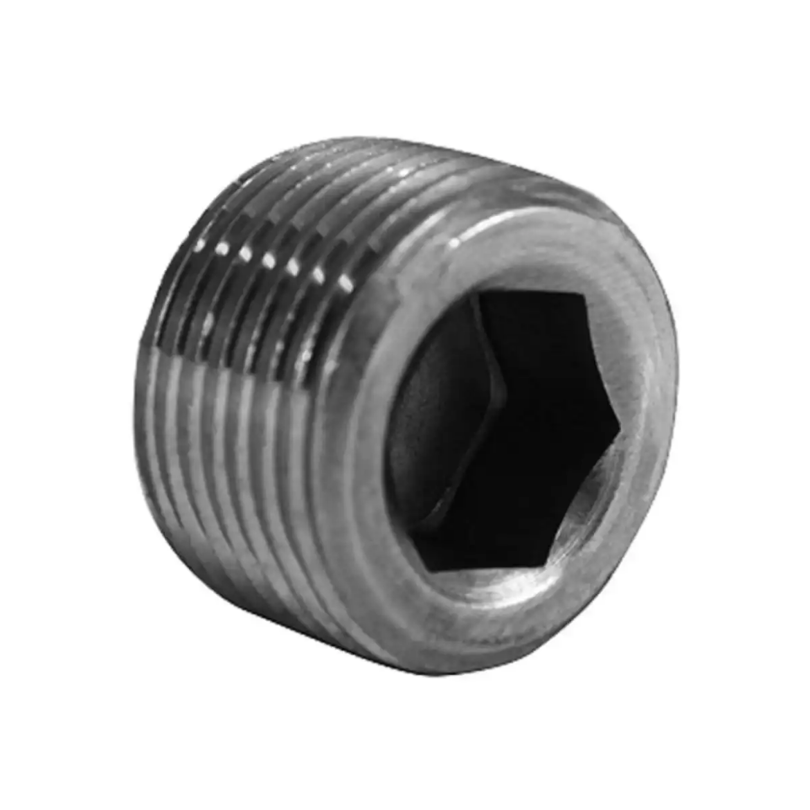 Picture of Plug, Black Steel, 1/4" BSPT, In-Hex