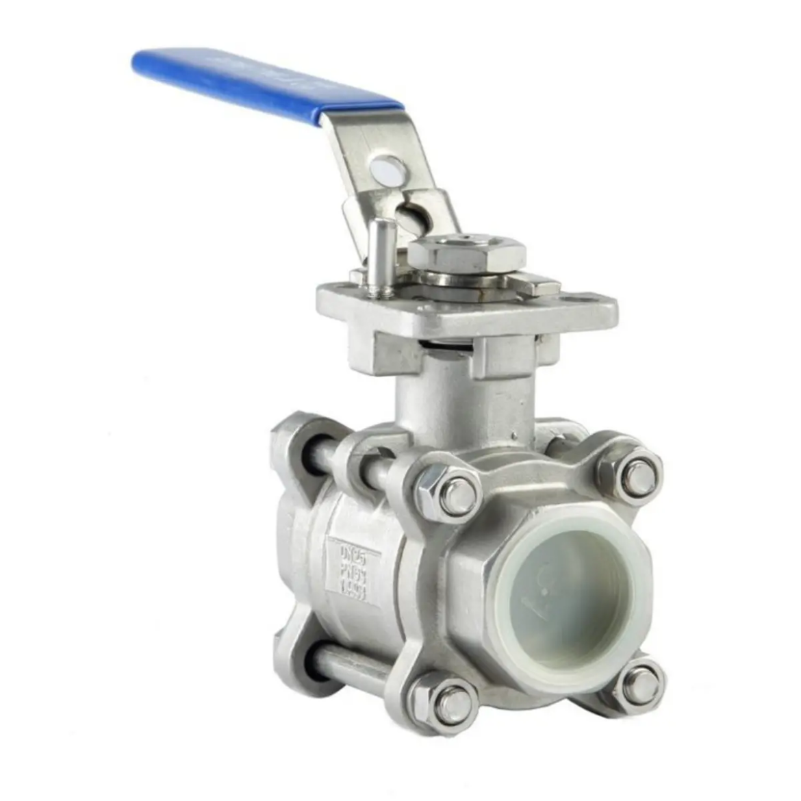Picture of Ball Valve, Stainless 316, 3 piece, F/F, 1" BSP, With Mounting Pad