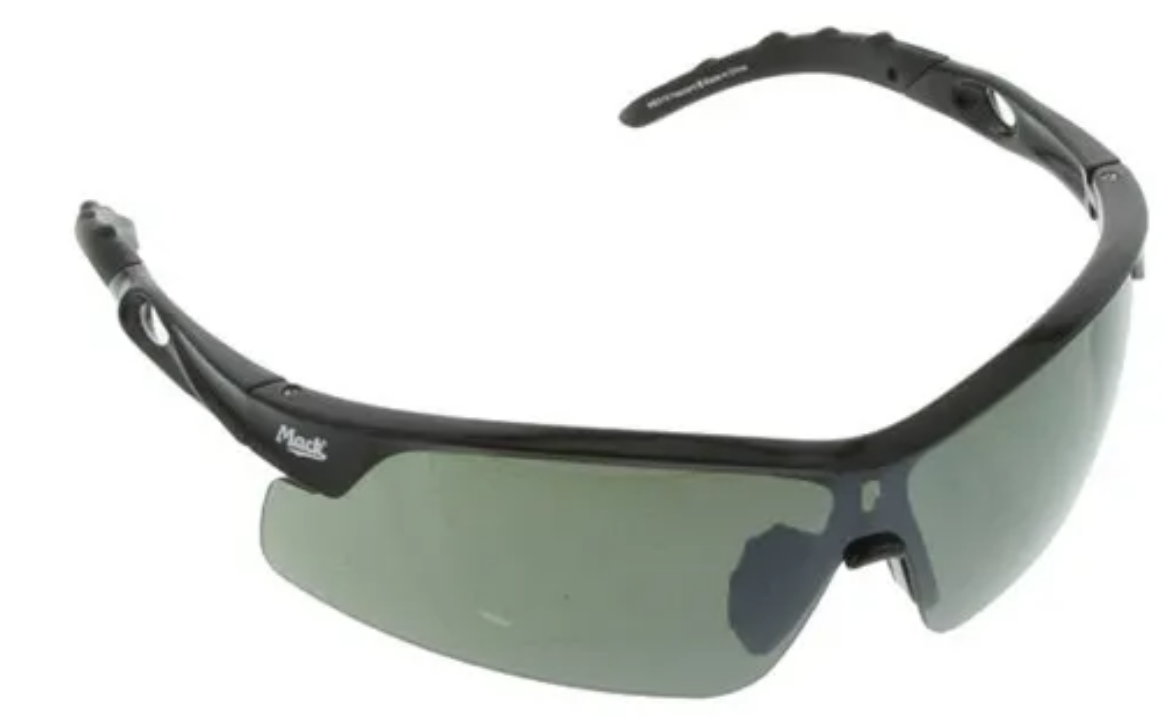 Picture of Mack Hazzard Gunmetal Safety Glasses, Smoke Lens