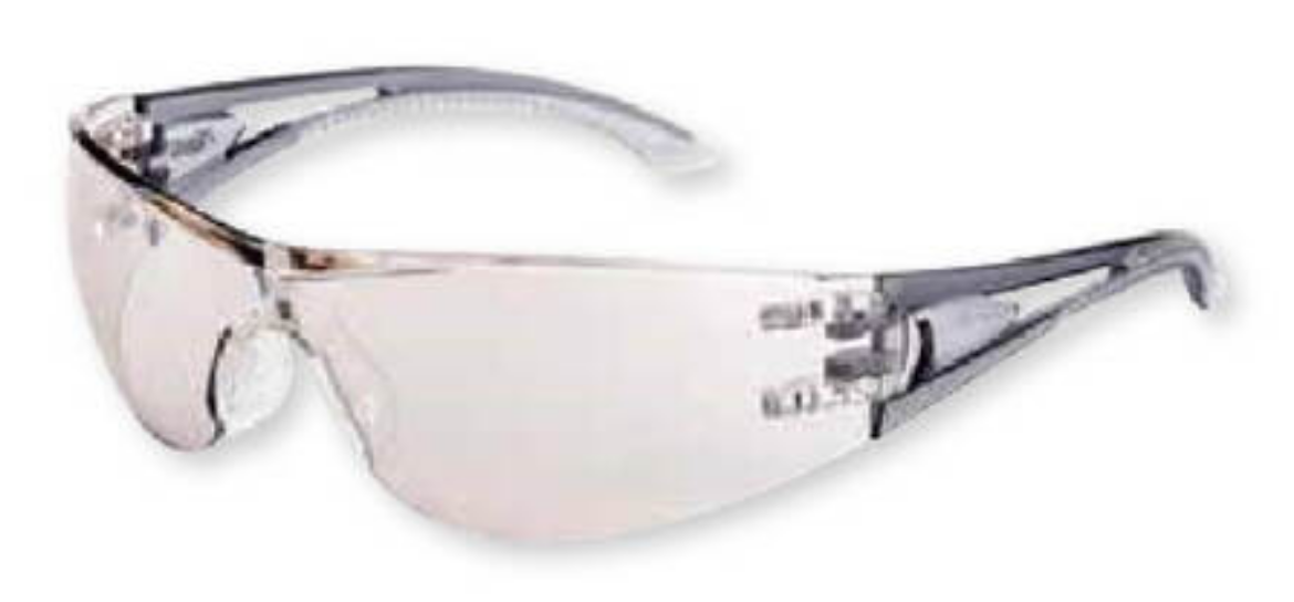 Picture of Mack VX2 Clear Safety Glasses, Vented side arms, No metal parts, Crystal Clear Mirror, Anti Scratch/Anti-Fog