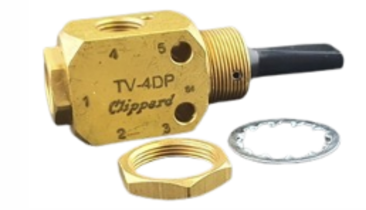 Picture of Air Switch, Clippard, 4 way/3 position, Toggle actuated