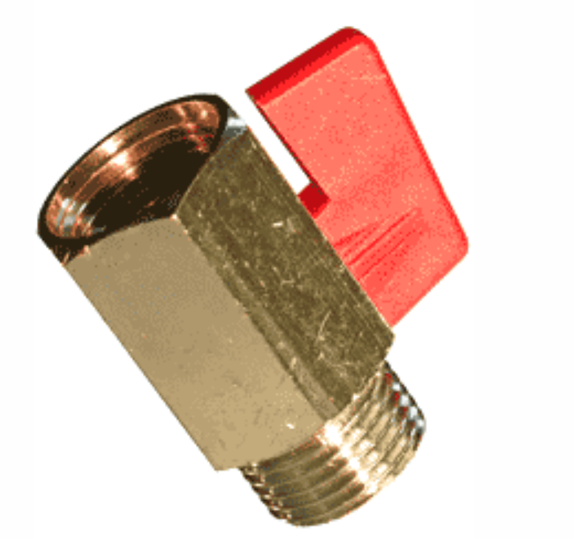 Picture of Ball Valve, Mini, 3/4" BSPT, Male x Fem