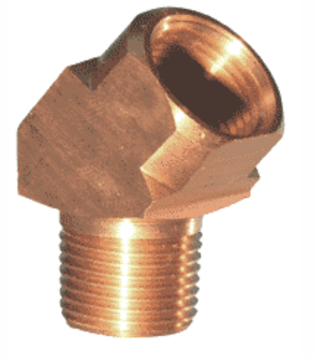 Picture of Elbow, Brass, 45deg, 1/8" BSP Male/Fem
