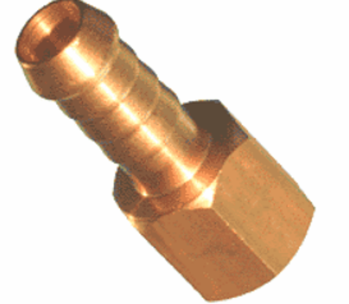 Picture of Hose Tail, Brass, 1/8" Barb x 1/8" BSP-F
