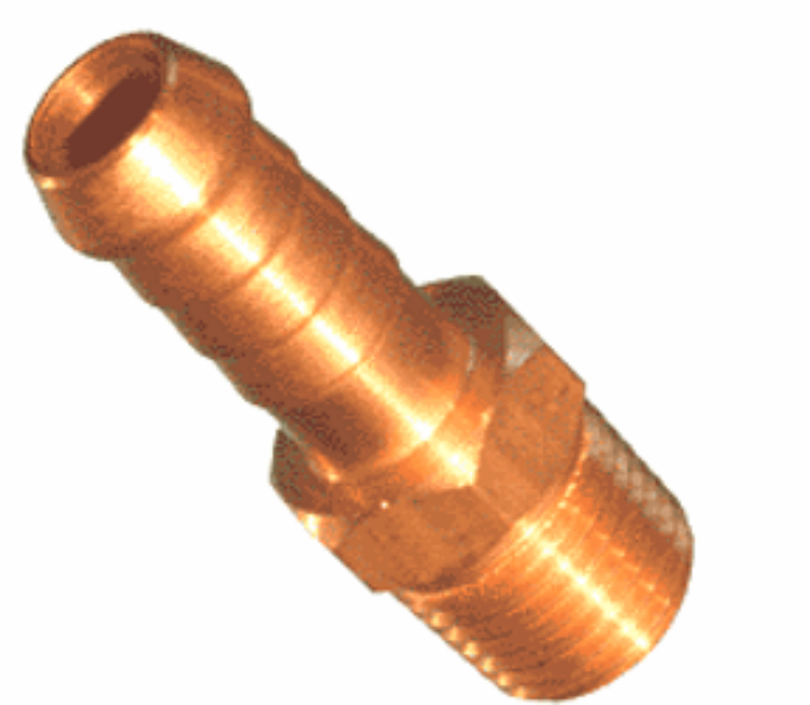 Picture of Hose Tail, Brass, 3/8" x M14-1.5 Male