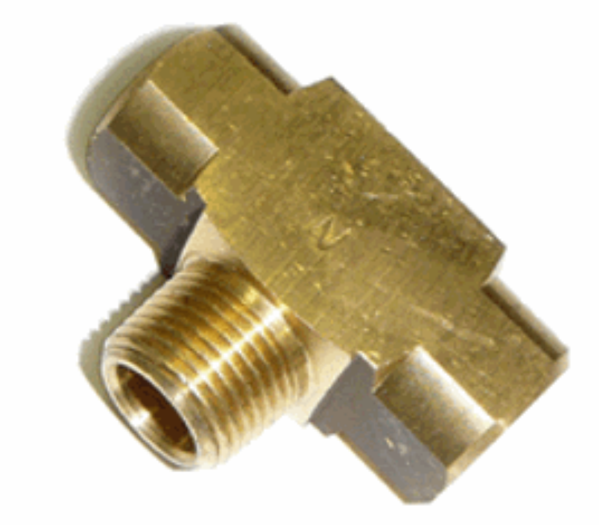 Picture of Male Branch Tee, Brass, 1/4" NPT