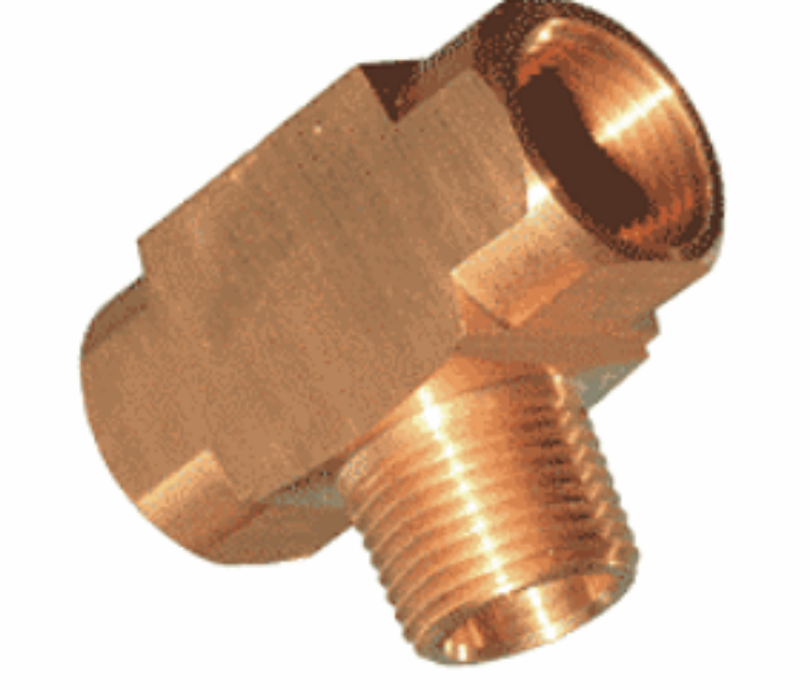 Picture of Male Branch Tee, Brass, 1/4" BSP