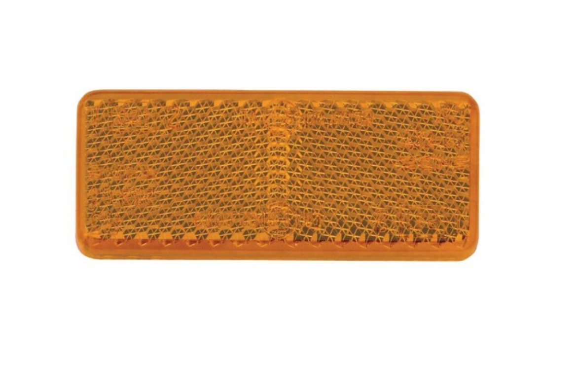 Picture of Reflector Amber, Rect. 28 x 70mm, Adhesive, NARVA