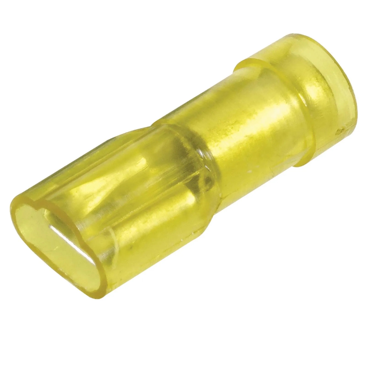 Picture of Crimp Terminal, Female Blade, Yellow Clear, 6.4 x 0.8mm, Pkt.100 (Alt. RPET1040)