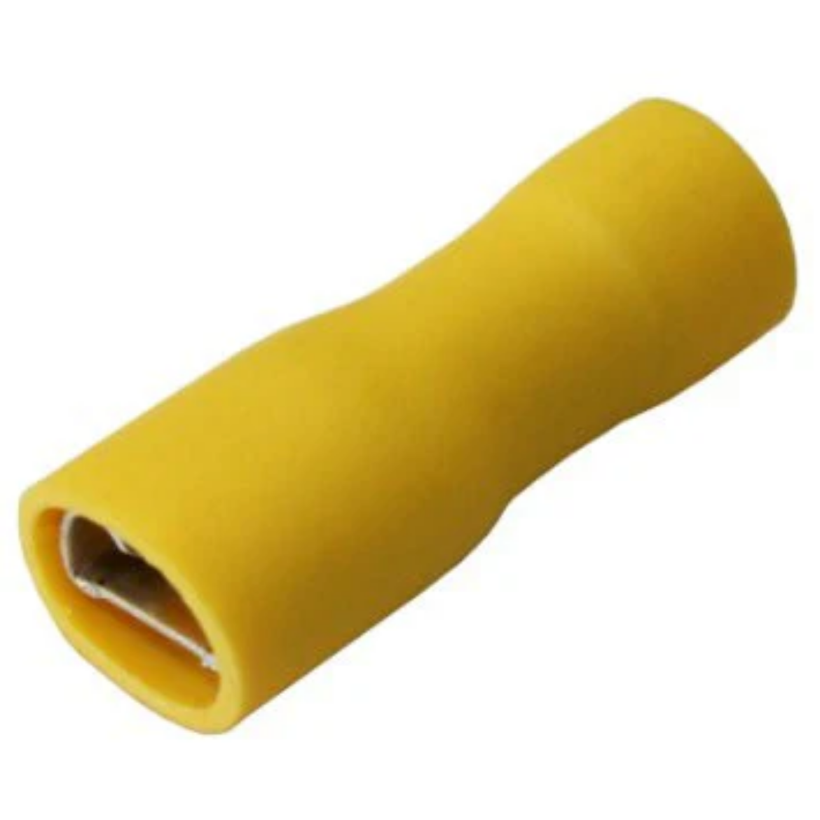 Picture of Crimp Terminal, Female Blade, Yellow, 9.5 x 1.2mm, Pkt.100 (Alt. QKC51)