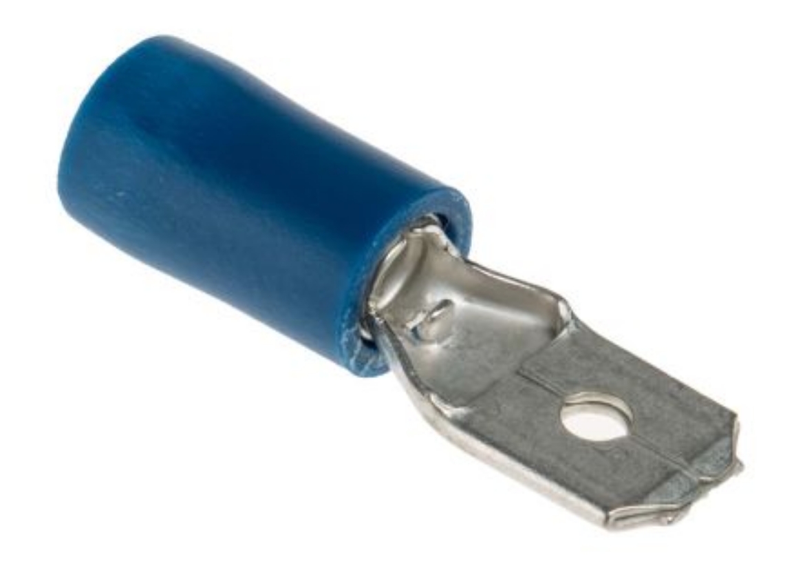 Picture of Crimp Terminal, Male Blade, Red, 6.3 x 0.8mm, Pkt.50 (Alt. QKC64)