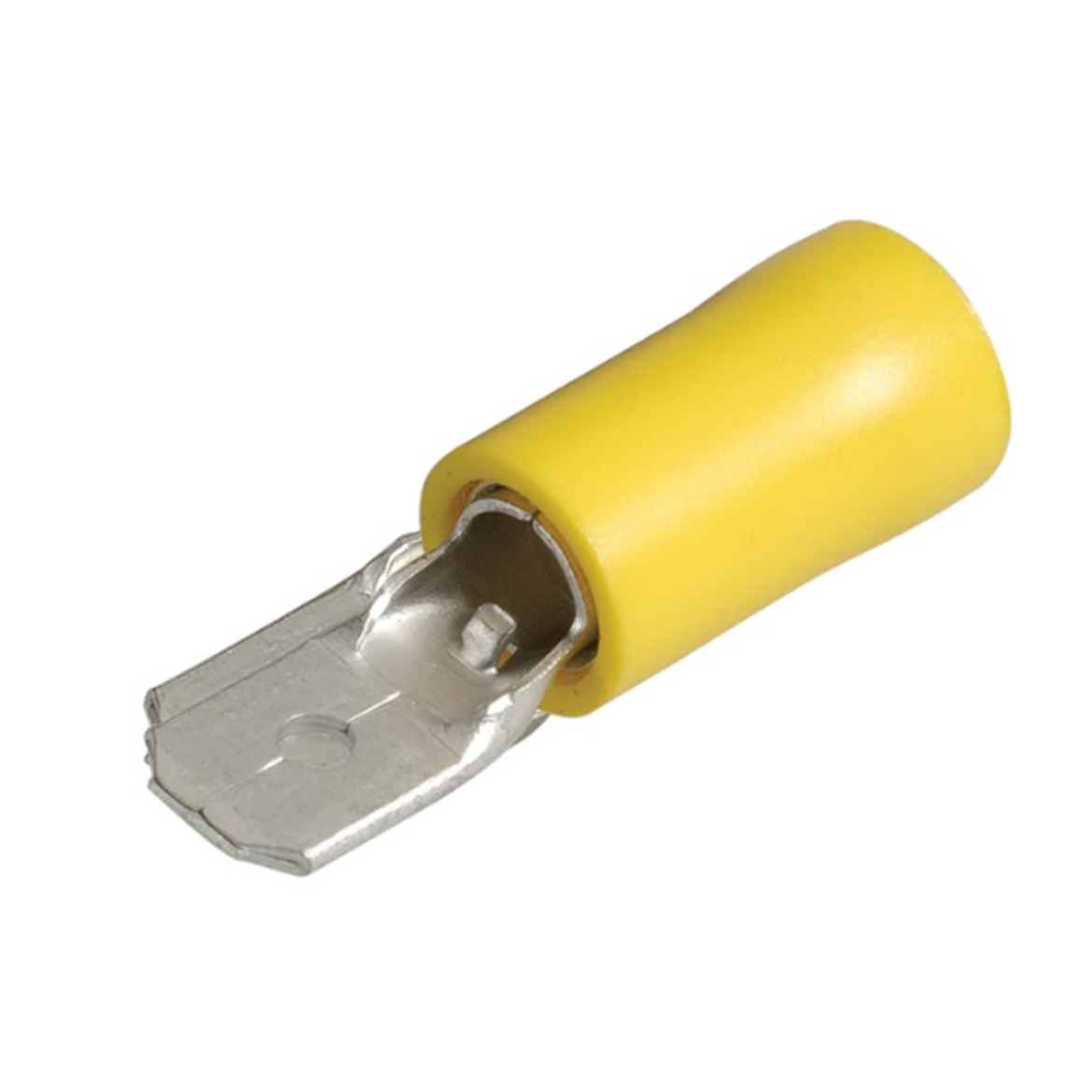 Picture of Crimp Terminal, Male Blade, Yellow, 6.3 x 0.8mm, Pkt.50 (Alt. QKC87)