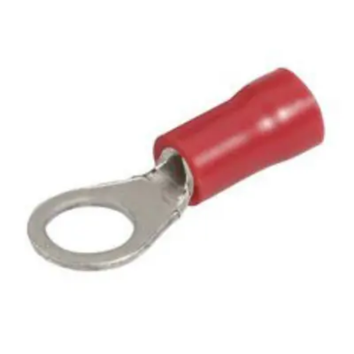 Picture of Crimp Terminal, Ring, Red, ID 8mm, Pkt.100 (Alt. QKC05)