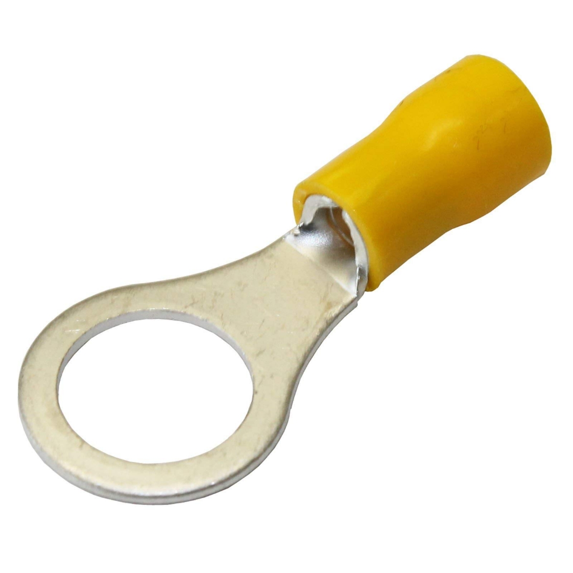 Picture of Crimp Terminal, Ring, Yellow, ID 5mm, Pkt.50 (Alt. QKC39)