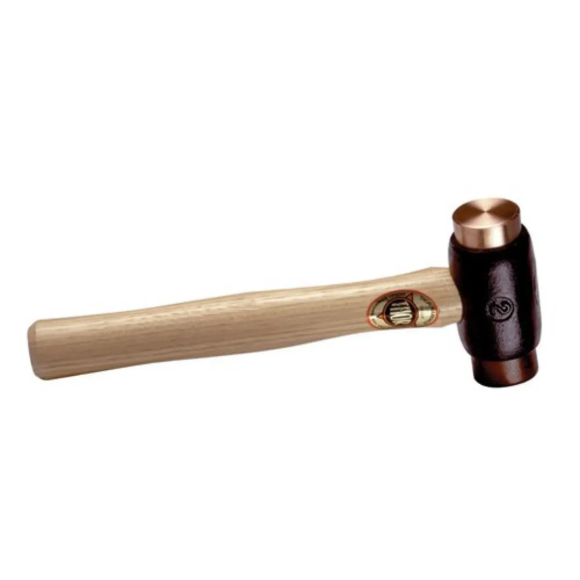 Picture of Copper/Rawhide Hammer, #3, 1600g (3-1/2lb), 44mm Face, Wooden Handle, TH214, RRP $202 INC GST